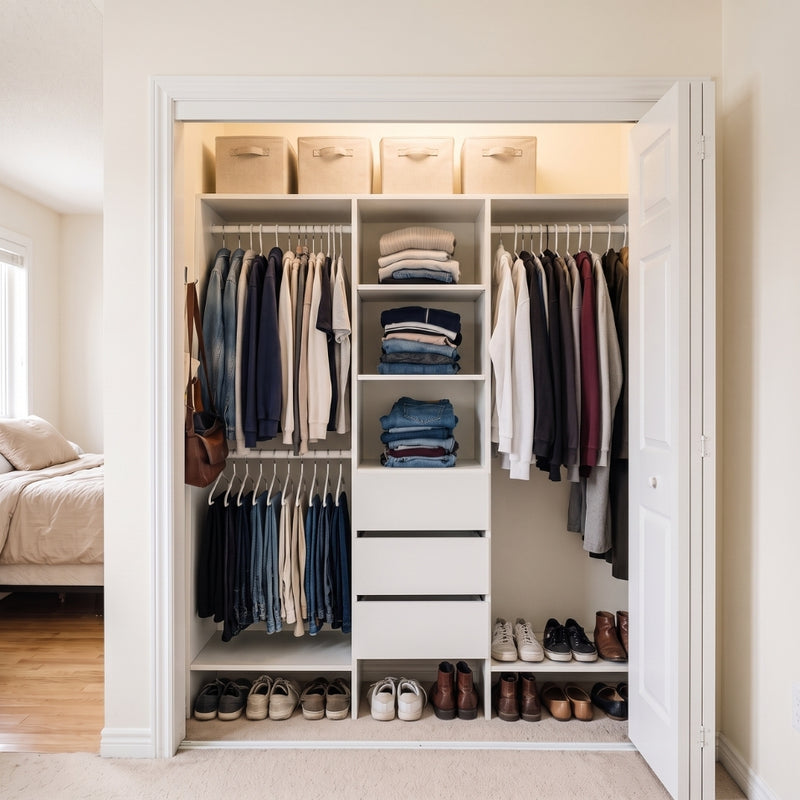 Closets and wire shelving