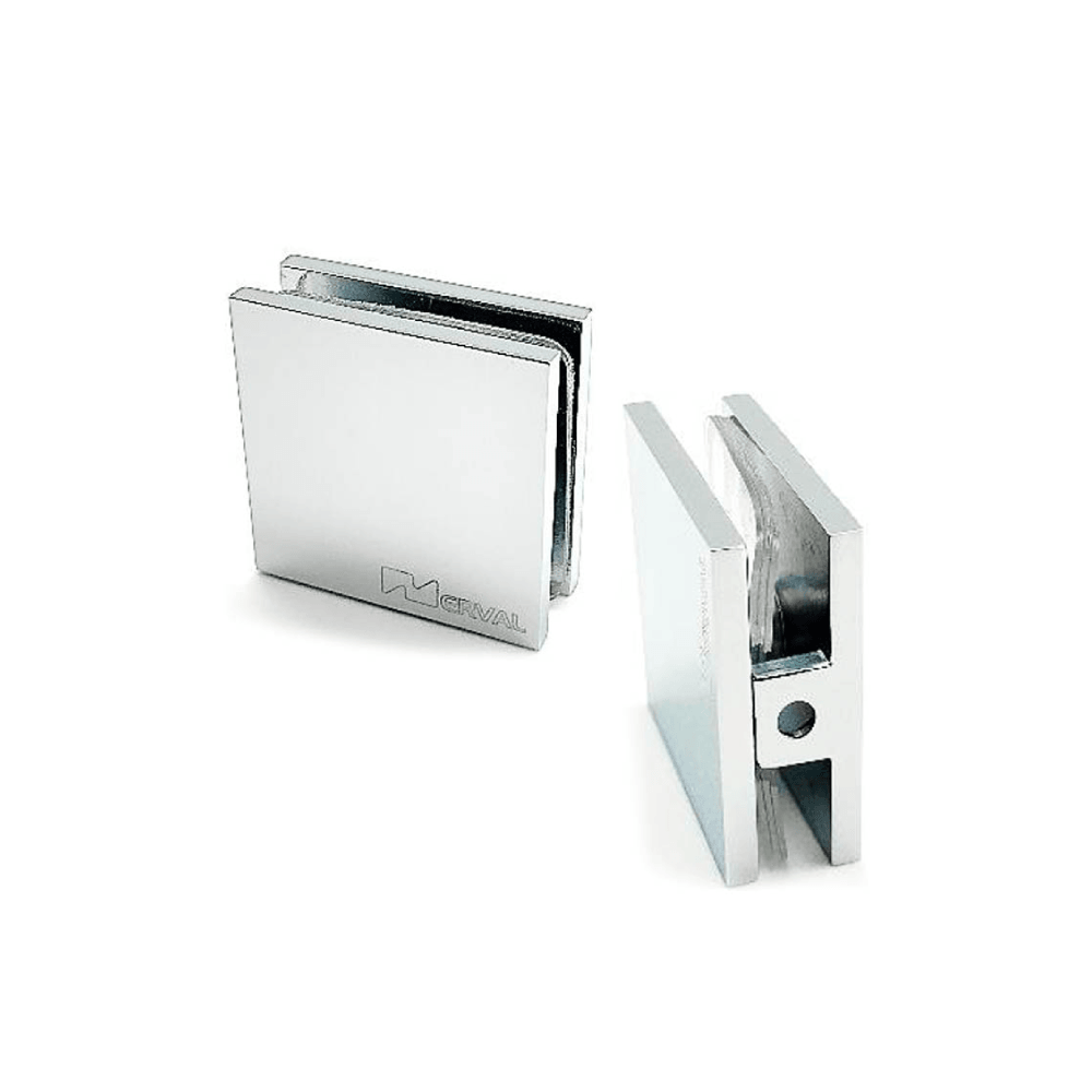Polished Nickel Brass Square Style Hole In Glass Fixed Panel U-Clamp Glass Clip - Buy Glass Clip
