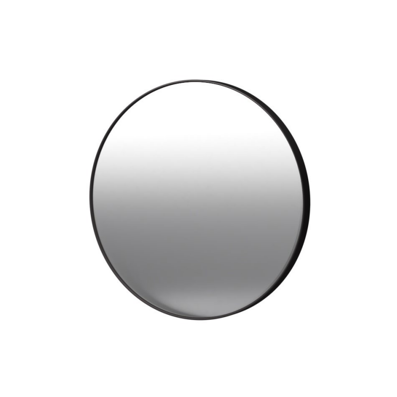 Round Framed Mirror (Black Frame)